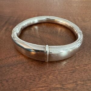 Modern Sterling Silver Bangle Bracelet